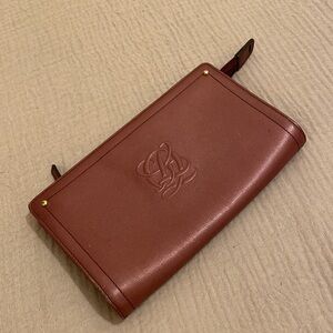 LOUIS QUATORZE Sophisticated Burgundy Leather Bag / Wallet